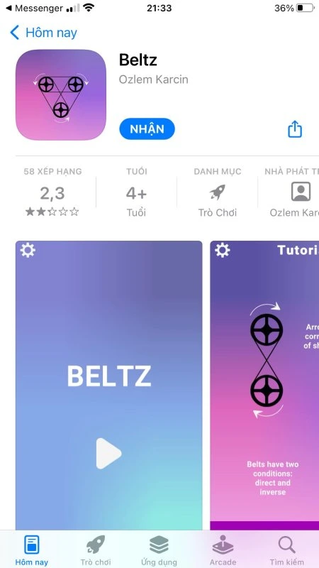 Tìm app trên AppStore